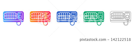 Medical Equipment Monitor Icons Medical Equipment Monitor Icons 142122518