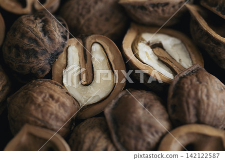 Walnut background material Walnut background material 142122587