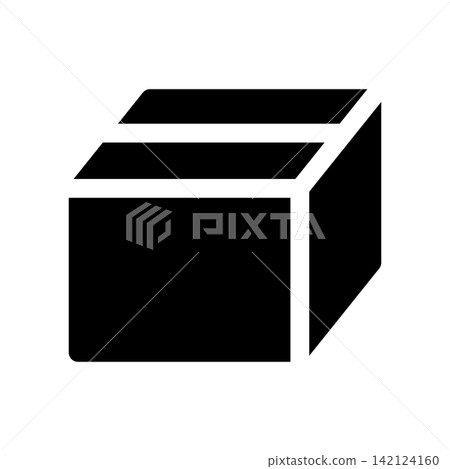 Simple cardboard box illustration Simple cardboard box illustration 142124160