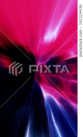 Abstract magenta and blue neon tunnel with glowing plasma streaks, motion blur, and futuristic energy flow. Abstract magenta and blue neon tunnel with glowing plasma streaks, motion blur, and futuristic energy flow. 142124436