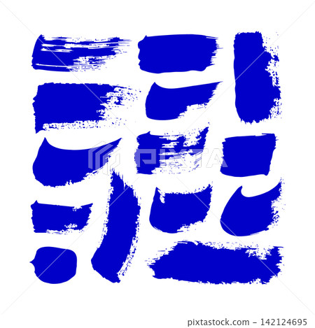 Paint Brush Strokes Collection with Textured Acrylic Grunge Marks, Expressive Artistic Swashes, Dry Brush Lines, Abstract Hand Painted Design Elements Paint Brush Strokes Collection with Textured Acrylic Grunge Marks, Expressive Artistic Swashes, Dry Brush Lines, Abstract Hand Painted Design Elements 142124695