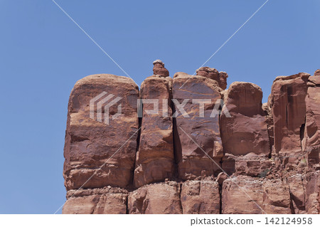 A view of the top of Faster Rock, located at the far end of Valley of the God Road. A view of the top of Faster Rock, located at the far end of Valley of the God Road. 142124958