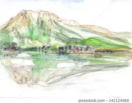 從野尻湖眺望黑姬山 從野尻湖眺望黑姬山 142124968