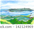 從利尻山第九站眺望禮文島。 142124969