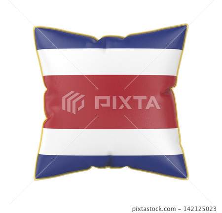 Pillow with the flag of Costa Rica Pillow with the flag of Costa Rica 142125023