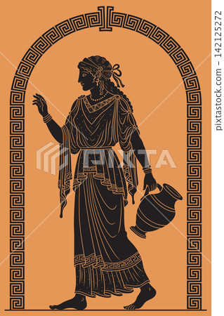 Vector Greek women. Vector Greek women. 142125272