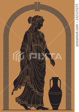 Vector Greek women. Vector Greek women. 142125275