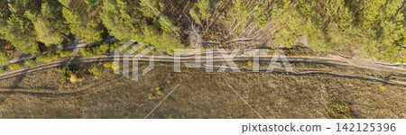 road, view from above, aerial view road, view from above, aerial view 142125396