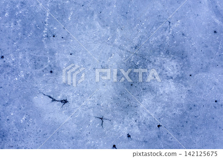 ice hole, frozen lake, aerial view ice hole, frozen lake, aerial view 142125675