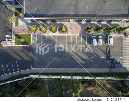 asphalt, car parking, view from above asphalt, car parking, view from above 142125741