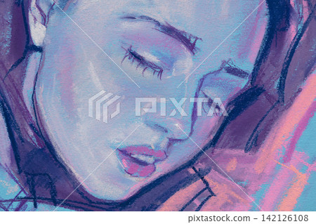 oil painting, portrait, handmade drawing oil painting, portrait, handmade drawing 142126108