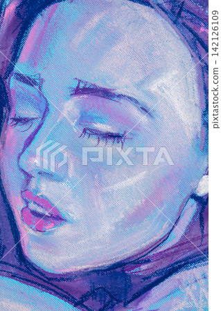 oil painting, portrait, handmade drawing oil painting, portrait, handmade drawing 142126109