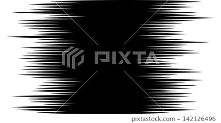 Speed motion lines create dynamic fast effect with horizontal black streaks. Comic style burst pattern for manga illustrations and racing designs. Speed motion lines create dynamic fast effect with horizontal black streaks. Comic style burst pattern for manga illustrations and racing designs. 142126496
