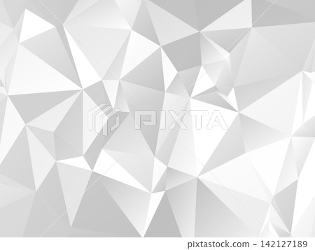Abstract white geometric triangle 3D background 142127189