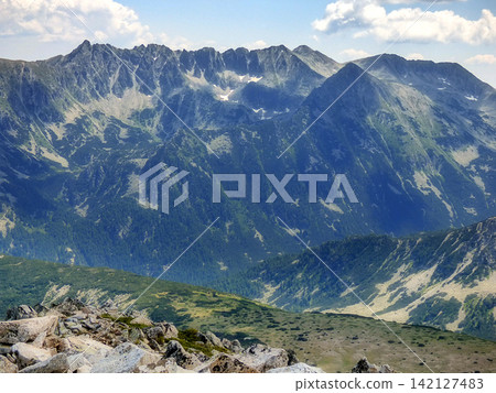 Strazhite ridge and Gazey area Pirin Mountains National Park Bulgaria near Bansko Strazhite ridge and Gazey area Pirin Mountains National Park Bulgaria near Bansko 142127483