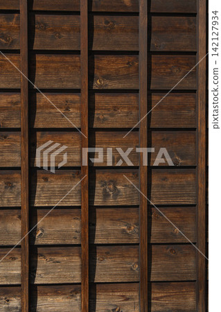 Retro wood-paneled walls Retro wood-paneled walls 142127934