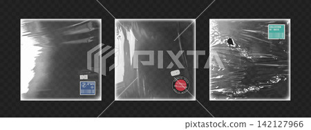 Cd album plastic vinyl cover with paper stickers Cd album plastic vinyl cover with paper stickers 142127966
