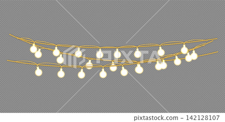 Garland twinkle with gentle shine. Neon sparkle shapes warm visual mood 142128107