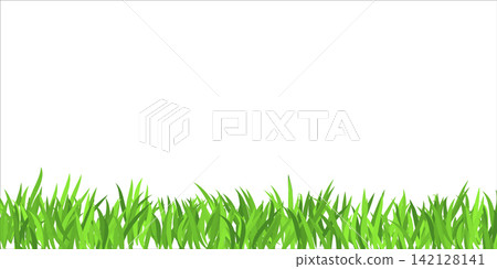Grass tuft in Realistic Style on white background Grass tuft in Realistic Style on white background 142128141