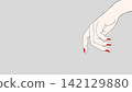 Beautiful hand expressions, hand illustrations 142129880