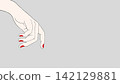Beautiful hand expressions, hand illustrations 142129881