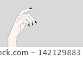 Beautiful hand expressions, hand illustrations 142129883