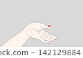 Beautiful hand expressions, hand illustrations 142129884