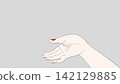 Beautiful hand expressions, hand illustrations 142129885