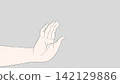 Beautiful hand expressions, hand illustrations 142129886