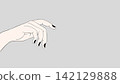 Beautiful hand expressions, hand illustrations 142129888