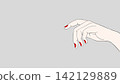 Beautiful hand expressions, hand illustrations 142129889