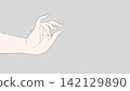 Beautiful hand expressions, hand illustrations 142129890