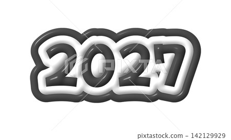 Black 3D letters for 2027 Black 3D letters for 2027 142129929
