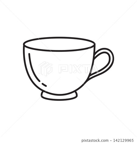 Simple line art icon of a modern minimalist ceramic cup with a handle.
Simple line art icon of a modern minimalist ceramic cup with a handle.
142129965