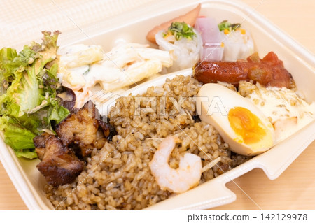 Delicious nasi goren lunches Delicious nasi goren lunches 142129978