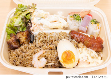 Delicious nasi goren lunches Delicious nasi goren lunches 142129980