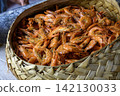 Basket of shrimp for sale 142130033