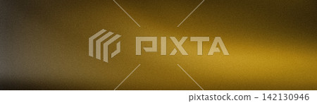 Abstract wide gold yellow and dark brown grainy gradient web banner background Abstract wide gold yellow and dark brown grainy gradient web banner background 142130946