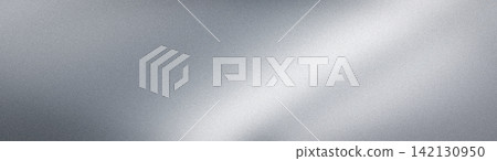 Wide abstract grainy gradient banner background in metallic silver light grey and steel Wide abstract grainy gradient banner background in metallic silver light grey and steel 142130950