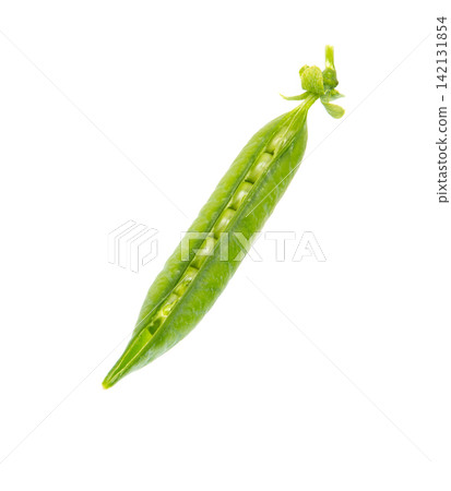 Green Peas. Pea Pod Isolated on White. Green Peas. Pea Pod Isolated on White. 142131854