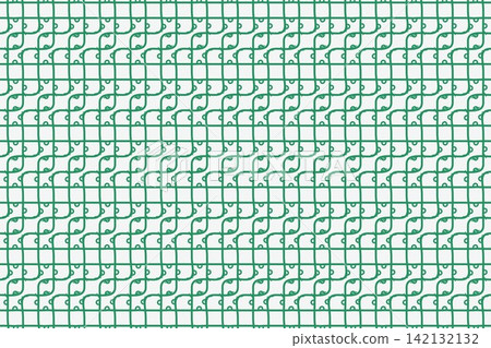 Minimal geometric pattern, alternating flowing curves on green Minimal geometric pattern, alternating flowing curves on green 142132132