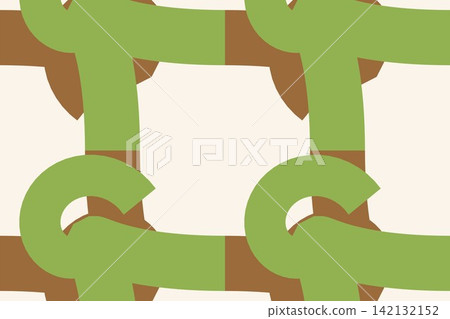 Seamless geometric pattern with flowing curves in caramel Seamless geometric pattern with flowing curves in caramel 142132152