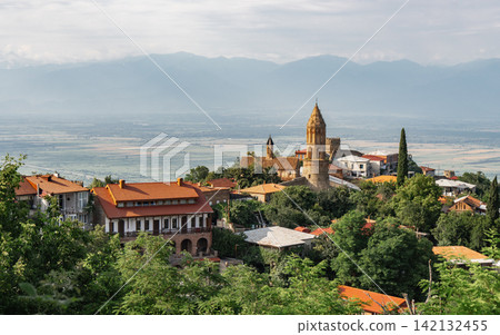 Panoramic View of Sighnaghi Town and Alazani Valley Panoramic View of Sighnaghi Town and Alazani Valley 142132455