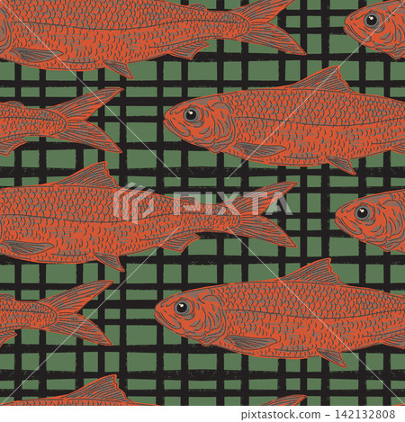 seamless pattern with fish seamless pattern with fish 142132808