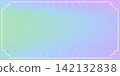 Gradient background with pearl nacre gradation in mint, blue and lavender tones with decorative vintage frame and radial lines. Pearl nacre gradient for event poster or stylish certificate design 142132838