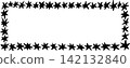 Star crayon frame with punk doodle border. Black crayon border with white space for photos and text 142132840