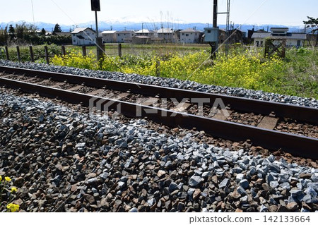 Railroad track Uetsu Main Line Railroad track Uetsu Main Line 142133664