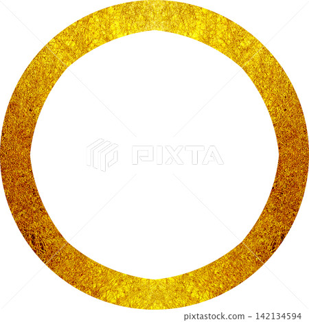 Golden circle mark PNG material 142134594