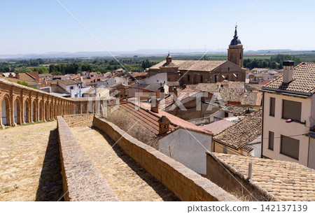 View of basilica of Our Lady. Cascante. Spain View of basilica of Our Lady. Cascante. Spain 142137139