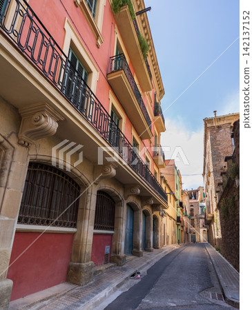 Historic city street in Manresa, Catalonia, Spain Historic city street in Manresa, Catalonia, Spain 142137152